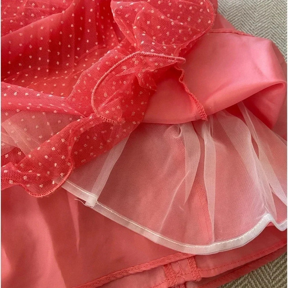 Bonnie Jean size 2T girls dress polka dot pleated ruffled hemline - Picture 3 of 6